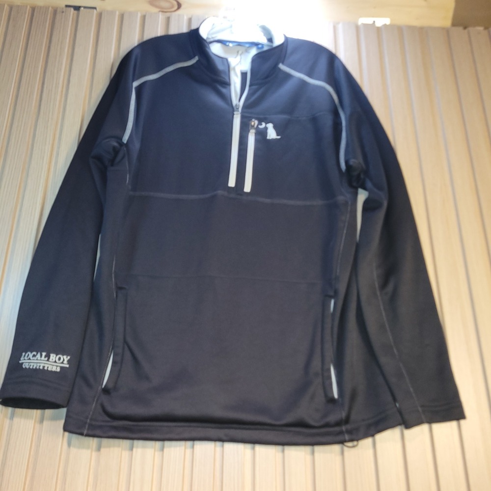 Local Boy Outfitters Mens Small Navy Blue Quarter Zip Pullover Jacket